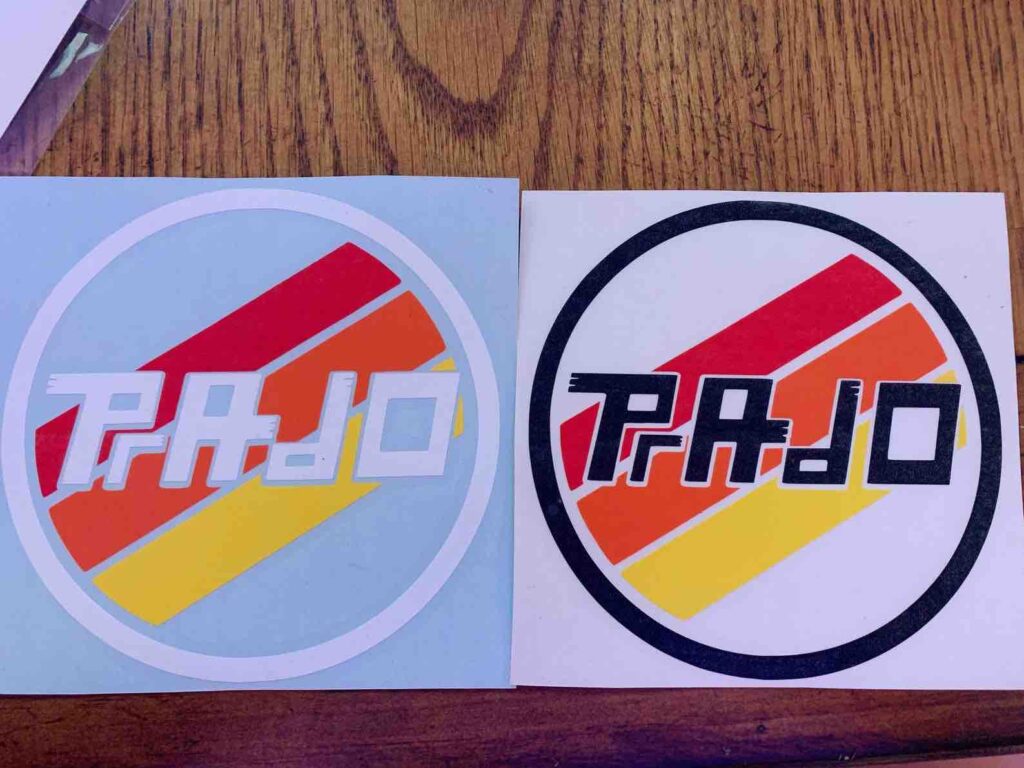 Prado Retro Stripe Decal Sticker