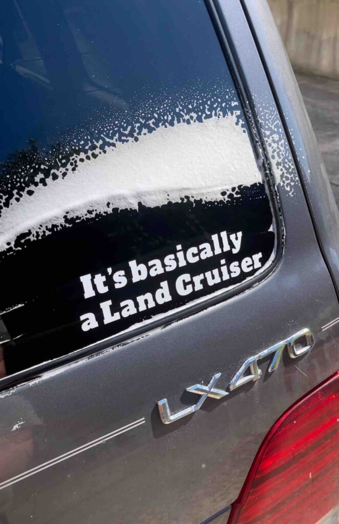 Lexus Its Basically a Land Cruiser Sticker
